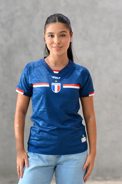 Camisa Jogo 3 Fortaleza Feminina Azul 2025 Volt