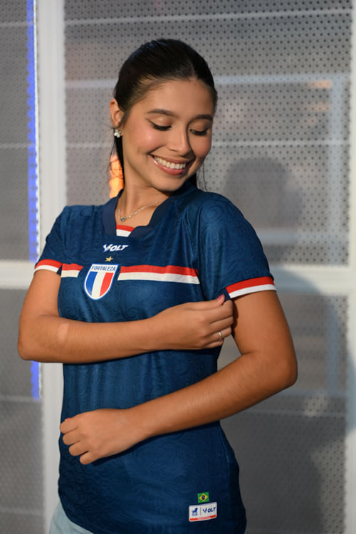 Camisa Jogo 3 Fortaleza Feminina Azul 2025 Volt