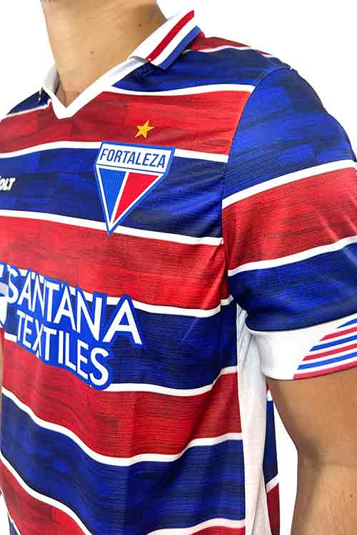 Camisa Jogo 1 Fortaleza Masculino Tricolor 2024 Volt