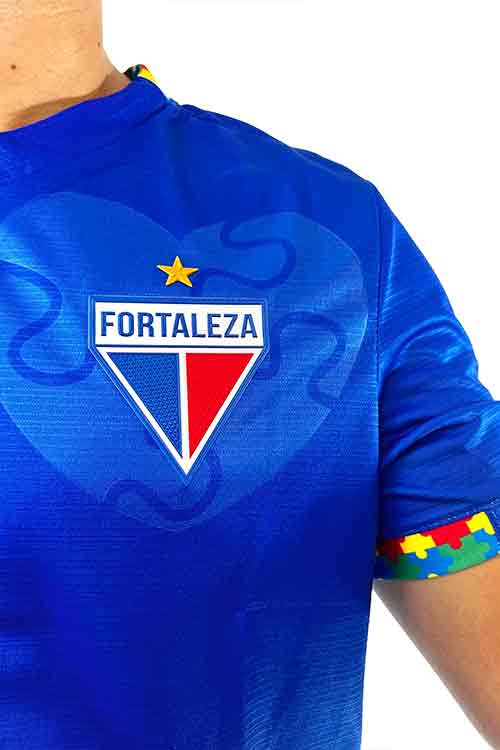 Camisa Autismo Fortaleza Masculina Azul 2024 Volt
